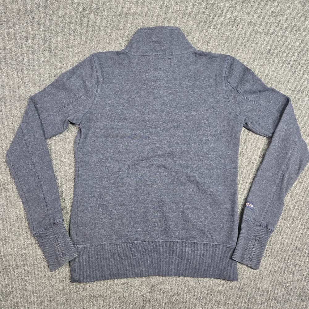VTG JanSport UCSB UC Santa Barbara CA 1/4 Zip Sweatshirt Women's Small Blue 90's - Picture 4 of 6